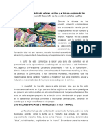 Aparición de La Práctica de Valores Sociales y El Trabajo Conjunto de Los Ciudadanos A Favor Del Desarrollo Socioeconómico de Los Pueblos