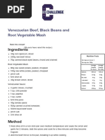 Venezuelan Beef, Black Beans and Root Vegetable Mash - F45 Challenge