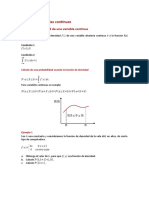 Variables Aleatorias Continuas Distribuciones Continuas