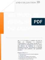 Credit and Collection: Methods of Establishing The Credit