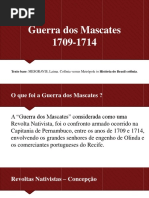 Guerra Dos Mascates - Plano de Ensino