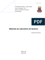 Materiais Utilizados No Laboratório de Química - UESB 2020.2