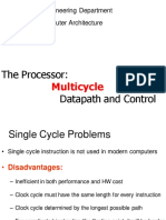 Multicycle: The Processor: Datapath and Control