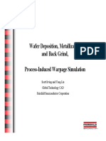 Wafer Deposition, Metallization and Back Grind, Process-Induced Warpage Simulation