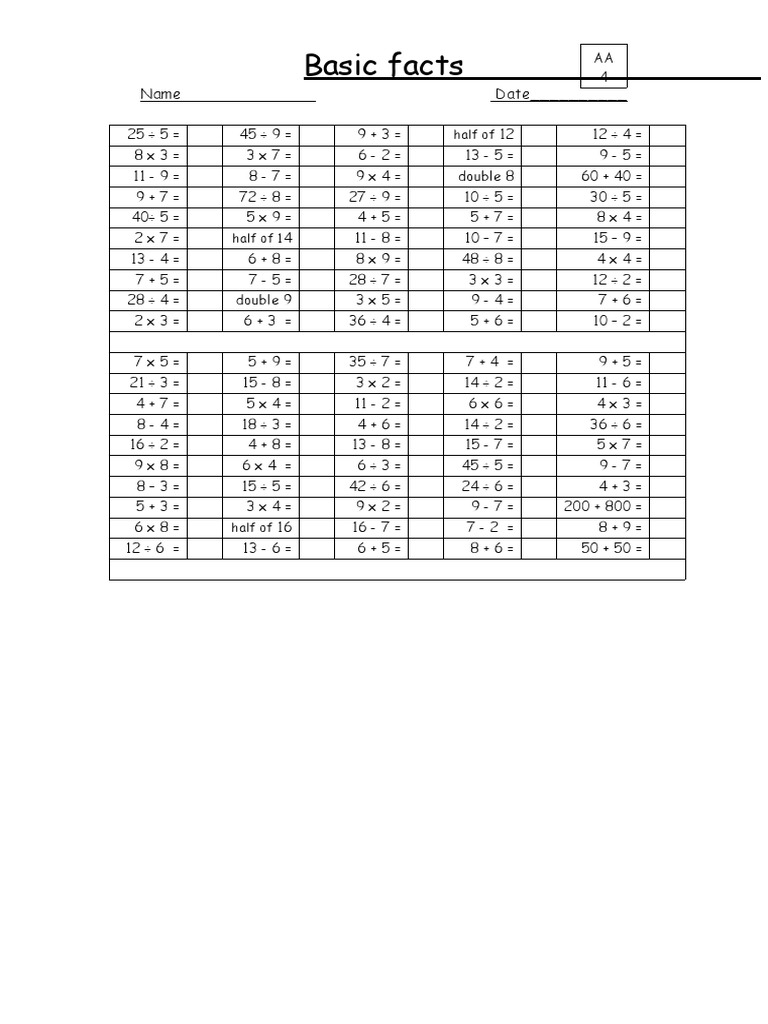 Basic Maths Worksheet for Kids | PDF | Teaching Methods & Materials ...