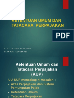 Konsep Ketentuan Umum Dan Tatacara Perpajakan