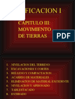 Edificacion I-Cap III - Movimiento de Tierras