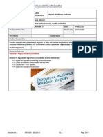 Course Report Workplace Incidents: EHS4206 HLT04007NU1 7