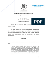 SP4054-2020 (54996) HJR de La Imputación, No Se Suplen Con Los de La Audiencia de Legalización de Captura.