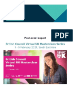 Post Event Report British Council Virtual UK Masterclass Series