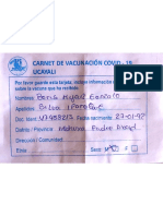 Carnet Vacunacion