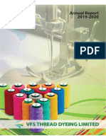 Annual Report Highlights VFS Thread Dyeing Limited Performance