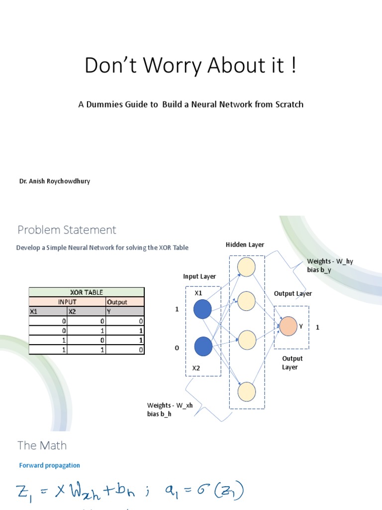 Build XOR Neural Network Guide | PDF | Computing | Algorithms And Data ...