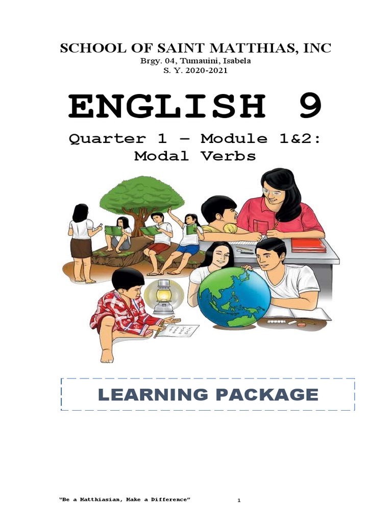 English 9: Quarter 1 - Module 1&2: Modal Verbs | PDF | Linguistics ...