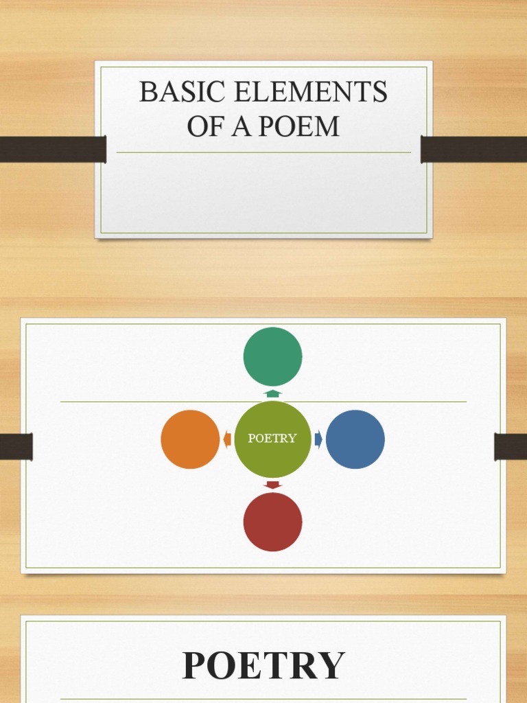 Basic Elements of A Poem | PDF | Poetry | Rhyme