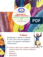 Department of Chemistry and Physics: Dyeing and Consumer Products Dyco