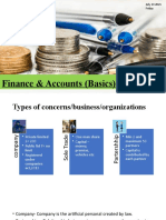 Finance & Accounts (Basics)