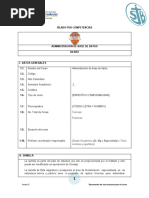 SÍLABO Administración de Base de Datos