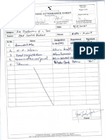 Training Attendence Sheet