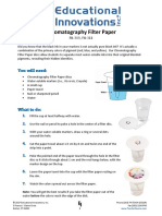 Chromatography Filter Paper: You Will Need