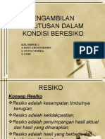 Pengambilan Keputusan Dalam Kondisi Resiko