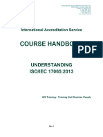 Understanding 17065 Course Handbook