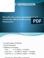 Great Depression: Objective: Describe The Causes, Development and Worldwide Effects of The Great Depression