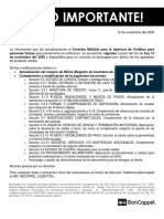 Modificaciones Al Contrato Multiple para La Apertura de Creditos para Personas Fisicas