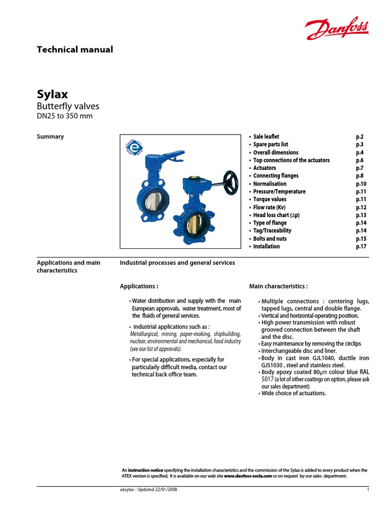 Danfoss Vane Tip LUG Sylax | PDF | Mechanical Engineering | Building ...