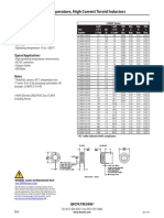 High Temperature, High Current Toroid Inductors: Special Features
