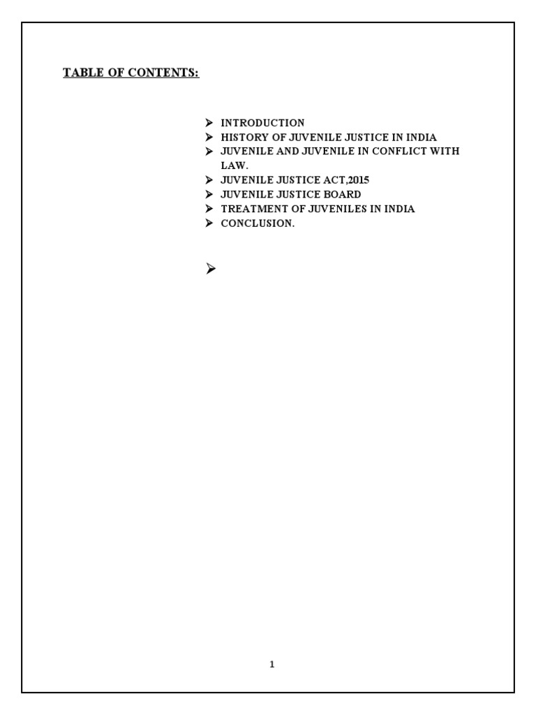 An Analysis of Juvenile Justice in India | PDF | Juvenile Delinquency ...