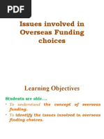 1 - 4. Issues Involved in Overseas Funding Choices