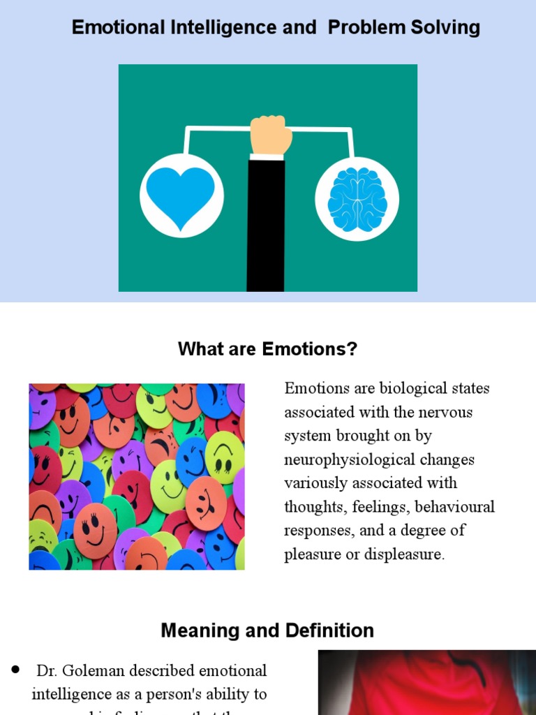 Emotional Intelligence in Problem Solving | PDF | Emotions | Empathy