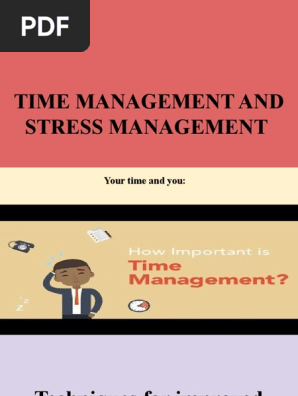 Time Management and Stress Management