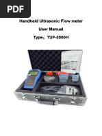 TUF-2000B Ultrasonic Flow Meter Manual | PDF | Flow Measurement | Menu ...