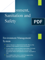 Chapter 11 Environement, Safety and Sanitation