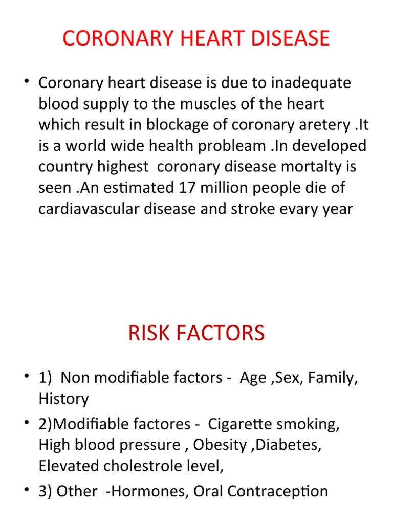 Coronary Heart Disease Guide | PDF | Coronary Artery Disease ...