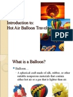Introduction To: Hot Air Balloon Travel