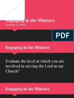 Engaging in The Ministry