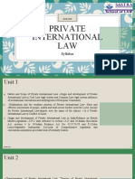 Private International LAW: Syllabus