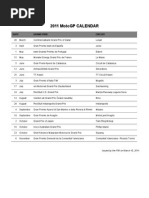 2011 01 MotoGP Calendar