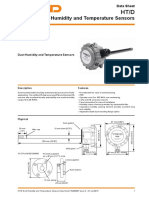 Trend Data Sheet HT/D Duct Humidity and Temperature Sensors