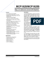 MCP1825/MCP1825S: 500 Ma, Low Voltage, Low Quiescent Current LDO Regulator