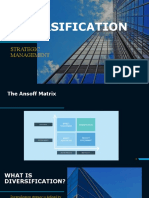 DIVERSIFICATION Strategic Management