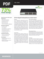 24-Port Gigabit Desktop/Rackmountable Switch: DGS-1024D