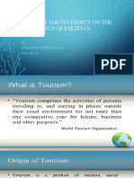 Tourism and Its Effect On The Economics of Pakistan: BY: Muhammad Murtaza Naqvi Roll No: 44