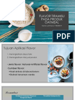 Flavor Tiramisu Pada Produk Oatmeal - Presentasi