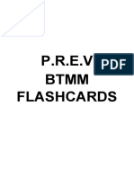 P.R.E.V BTMM Flashcards