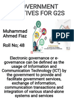 G2S e-government initiatives in Pakistan