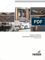 Furniture Fittings & Architectural Hardware Price List June 2021